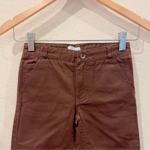 Jacadi Brown Cotton Straight Pants NWT Size 6A/Y - Picture 2 of 5